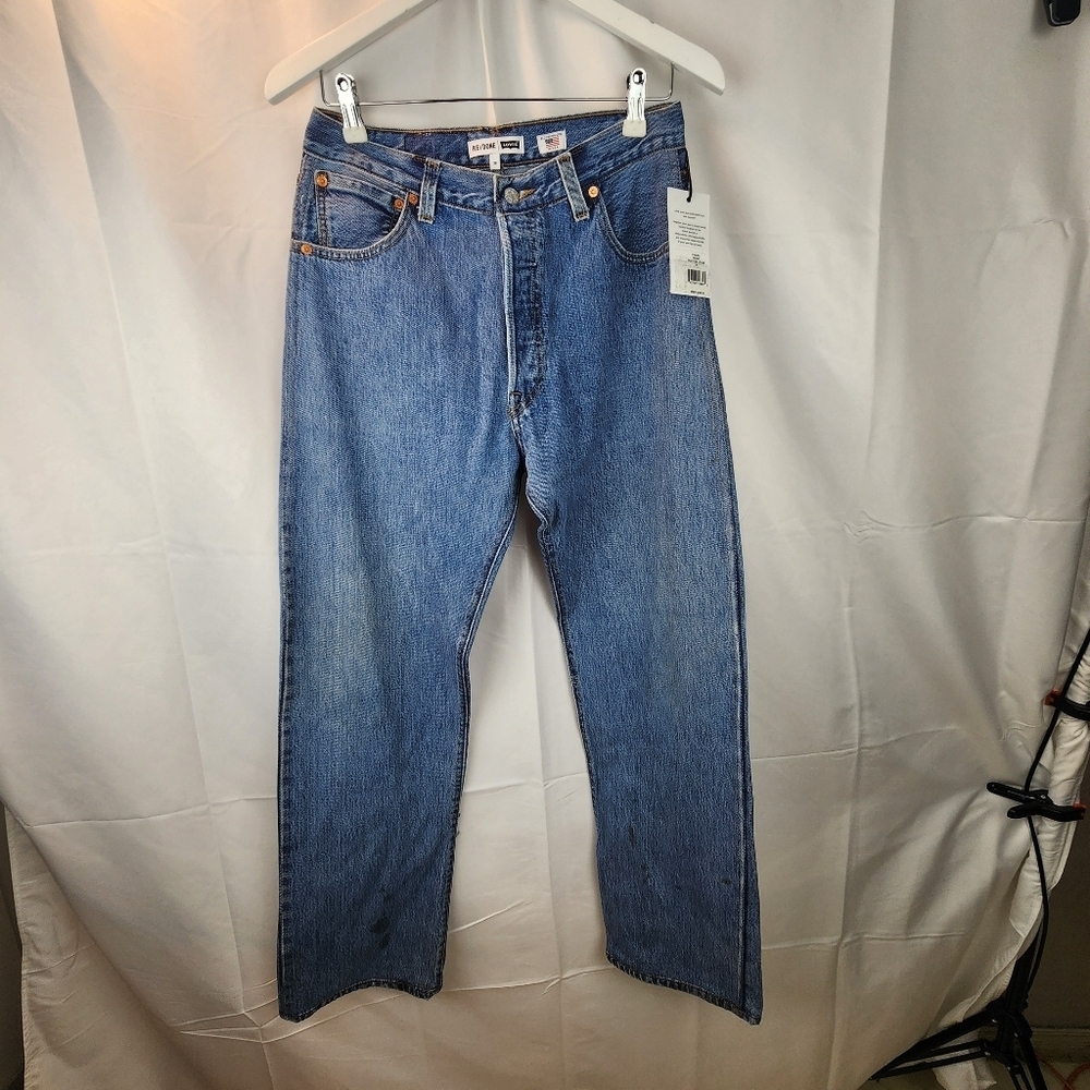 Re/done x Levi's high rise loose jeans size 28 BNWT - Picture 4 of 16